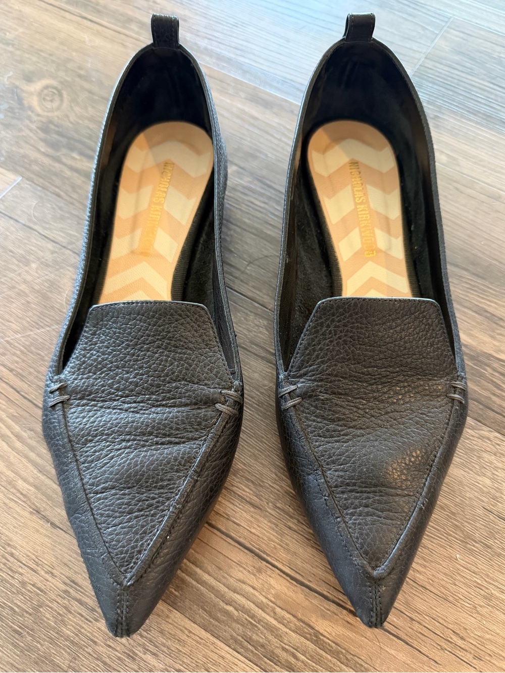 Nicholas Kirkwood Beya Black Loafer Flats
